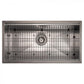 ZLINE 33" Garmisch Undermount Single Bowl Kitchen Sink with Bottom Grid and Accessories, SLS-33S