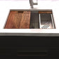 ZLINE 33" Garmisch Undermount Single Bowl Kitchen Sink with Bottom Grid and Accessories, SLS-33S