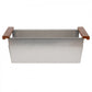 ZLINE 33" Moritz Farmhouse Apron Mount Single Bowl Satin Stainless Steel Kitchen Sink with Bottom Grid and Accessories, SLSAP-33S