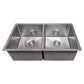 ZLINE 33" Anton Undermount Double Bowl Satin Stainless Steel Kitchen Sink with Bottom Grid, SR50D-33S