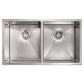 ZLINE 33" Anton Undermount Double Bowl Satin Stainless Steel Kitchen Sink with Bottom Grid, SR50D-33S