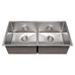 ZLINE 36" Anton Undermount Double Bowl Satin Stainless Steel Kitchen Sink with Bottom Grid, SR50D-36S