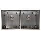 ZLINE 36" Anton Undermount Double Bowl Satin Stainless Steel Kitchen Sink with Bottom Grid, SR50D-36S