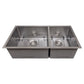 ZLINE 36" Chamonix Undermount Double Bowl Satin Stainless Steel Kitchen Sink with Bottom Grid, SR60D-36S