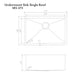 ZLINE 27" Meribel Undermount Single Bowl Satin Stainless Steel Kitchen Sink with Bottom Grid, SRS-27S