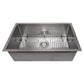 ZLINE 30" Meribel Undermount Single Bowl Satin Stainless Steel Kitchen Sink with Bottom Grid, SRS-30S