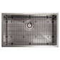 ZLINE 30" Meribel Undermount Single Bowl Satin Stainless Steel Kitchen Sink with Bottom Grid, SRS-30S