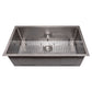 ZLINE 33" Meribel Undermount Single Bowl Satin Stainless Steel Kitchen Sink with Bottom Grid, SRS-33S