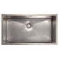 ZLINE 33" Meribel Undermount Single Bowl Satin Stainless Steel Kitchen Sink with Bottom Grid, SRS-33S