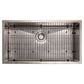 ZLINE 33" Meribel Undermount Single Bowl Satin Stainless Steel Kitchen Sink with Bottom Grid, SRS-33S