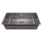 ZLINE 36" Meribel Undermount Single Bowl Satin Stainless Steel Kitchen Sink with Bottom Grid, SRS-36S