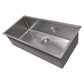 ZLINE 36" Meribel Undermount Single Bowl Satin Stainless Steel Kitchen Sink with Bottom Grid, SRS-36S