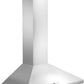 ZLINE 36 in. Convertible Vent Wall Mount Range Hood in Stainless Steel with Crown Molding, KL2CRN-36