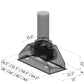 ZLINE 34 in. Width Outdoor Wall Mount Range Hood Insert (15 in. Depth), 695-304-34