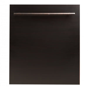 ZLINE 24 in. Top Control Dishwasher Oil-Rubbed Bronze with Stainless Steel Tub, DW-ORB-24