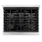 ZLINE 30" 4.2 cu. ft. Paramount Gas Range with Convection Gas Oven in Satin Stainless Steel with 4 Brass Burners, SGRS-BR-30