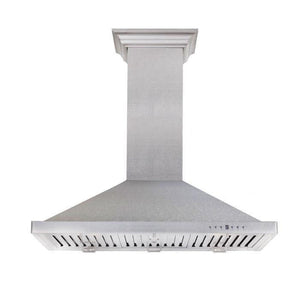 ZLINE 30" Designer Series Satin Stainless Steel Convertible Vent Wall Mount Range Hood, 8KBS-30