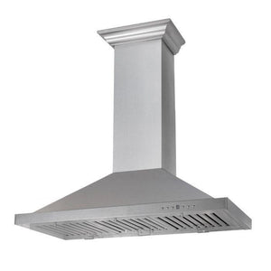 ZLINE 30" Designer Series Satin Stainless Steel Convertible Vent Wall Mount Range Hood, 8KBS-30