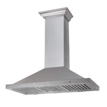 ZLINE 30" Designer Series Satin Stainless Steel Convertible Vent Wall Mount Range Hood, 8KBS-30
