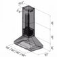 ZLINE 48 in. Outdoor/Indoor Island Stainless Range Hood, 597i-304-48