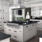ZLINE 36 in. Remote Dual Blower Stainless Island Range Hood, 697i-RD-36