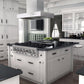 ZLINE 42 In. Ducted Professional Island Mount Range Hood in Stainless Steel, KECOMi-42