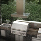 ZLINE 36 In. Ducted Outdoor Island Mount Range Hood in Stainless Steel, KECOMi-304-36