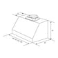 ZLINE 36 in. Under Cabinet Stainless Range Hood Heat Lamp 523-36