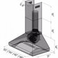 ZLINE 36 in. Professional Convertible Vent Wall Mount Range Hood in Stainless Steel with Crown Molding, 587CRN-36