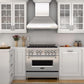 ZLINE 36 in. Professional Convertible Vent Wall Mount Range Hood in Stainless Steel with Crown Molding, 587CRN-36
