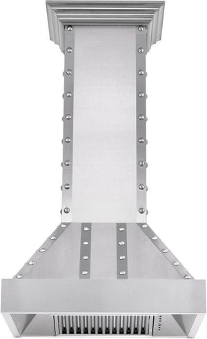 ZLINE 48" Ducted Vent Designer Series Wall Mount Range Hood in Satin Stainless Steel, 655-4SSSS-48