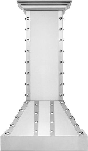 ZLINE 48" Ducted Vent Designer Series Wall Mount Range Hood in Satin Stainless Steel, 655-4SSSS-48