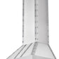 ZLINE 48" Ducted Vent Designer Series Wall Mount Range Hood in Satin Stainless Steel, 655-4SSSS-48