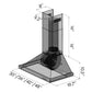 ZLINE 48 in. Convertible Vent Outdoor Approved Wall Mount Range Hood in Stainless Steel, KB-304-48