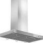 ZLINE 48 in. Convertible Vent Wall Mount Range Hood in Stainless Steel with Crown Molding, KECRN-48