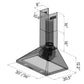 ZLINE 30 in. Stainless Steel Indoor Wall Range Hood KF1-30