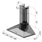 ZLINE 48 in. Convertible Vent Wall Mount Range Hood in Stainless Steel, KL2-48