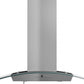 ZLINE 36 in. Stainless Steel Indoor Wall Range Hood with Crown Molding, KZCRN-36