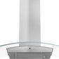 ZLINE 36 in. Stainless Steel Indoor Wall Range Hood with Crown Molding, KZCRN-36