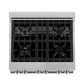 ZLINE 30 in. Kitchen Appliance Package with Satin Stainless Steel Stainless Dual Fuel Range, Ducted Vent Range Hood and Tall Tub Dishwasher, 3KP-RASRH30-DWV