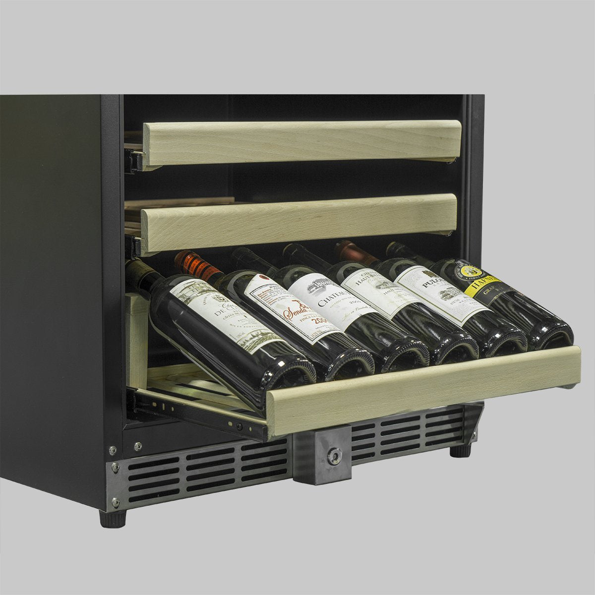 KingsBottle KBU50WX 46 Bottle 24 inch Under Counter Wine Cooler Built in