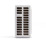 Side view of MRCOOL DIY 4th Gen Multi-Zone 2-Zone 27,000 BTU 22 SEER (12K + 12K) Ductless Mini-Split Condenser