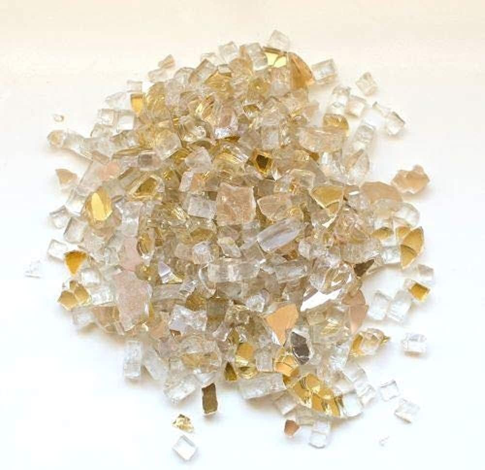 Amantii 1/2" Champagne Reflective Fireglass - 5lbs