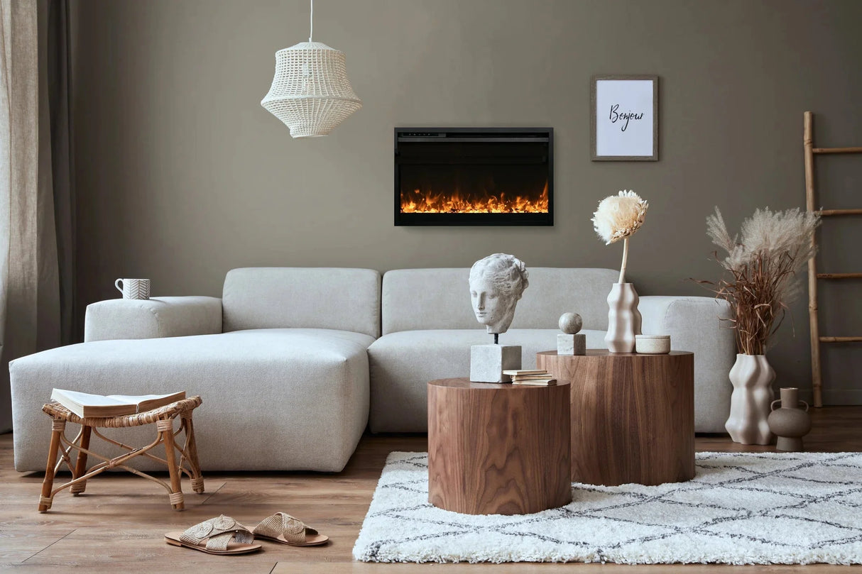 Amantii Traditional Extra Slim Electric Fireplace