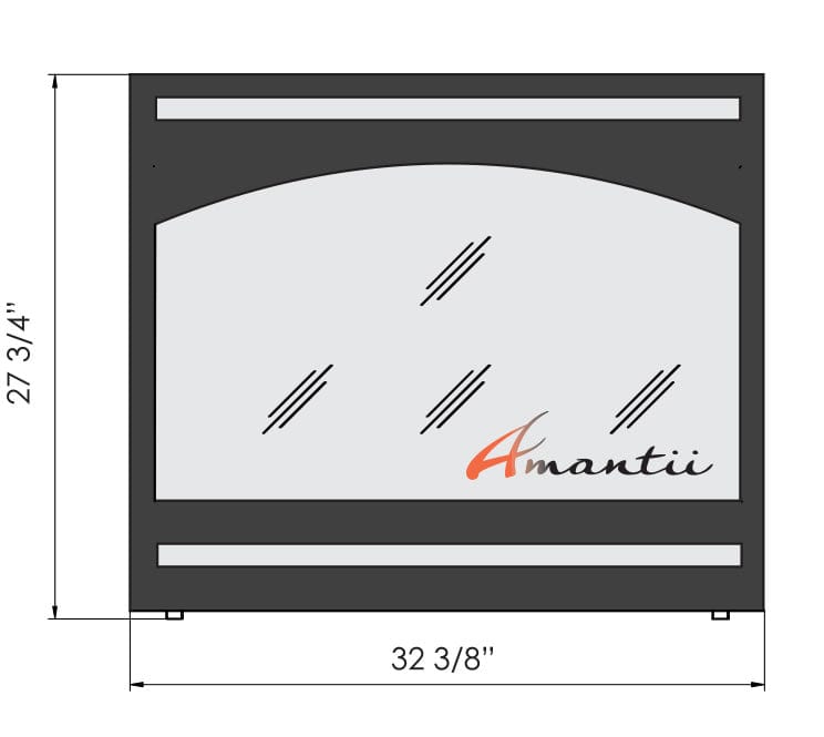 Amantii Arch Surround for the ZECL-31-3228 STL Zero Clearance Fireplace