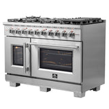 Forno Capriasca 48" Freestanding French Door Dual Fuel Range